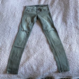Vintage Flying Monkey size 26 gray skinny jeans
